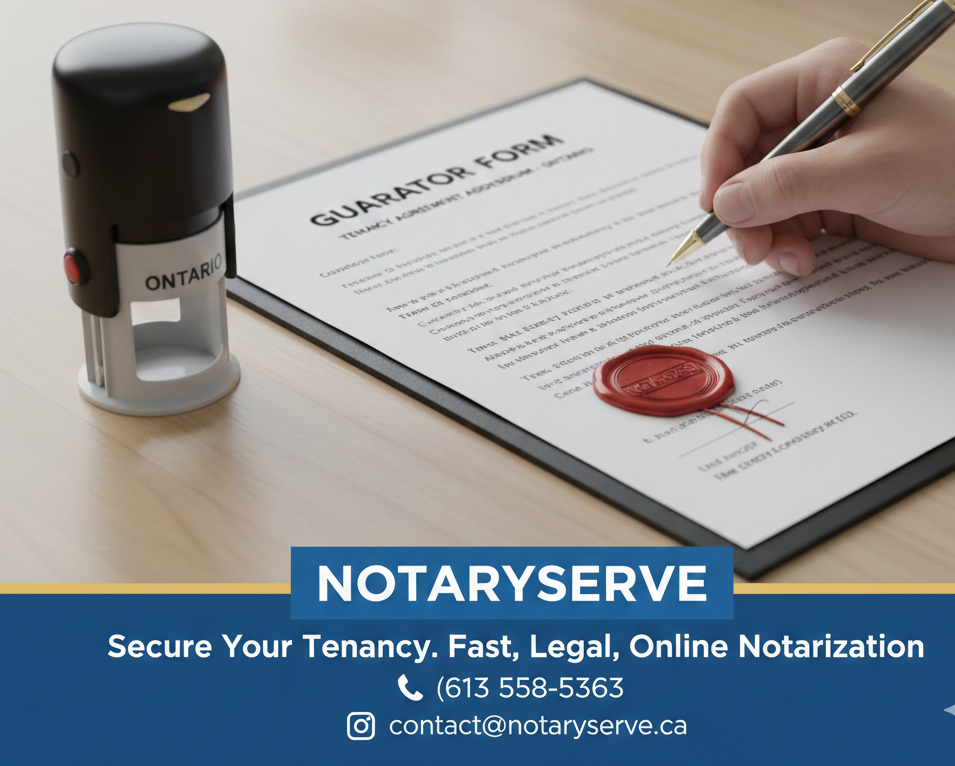 Securing a rental in Ontario’s competitive market often requires a guarantor. To protect themselves, landlords increasingly require these forms to be notarized to verify the guarantor's identity and willingness to take on financial risk.